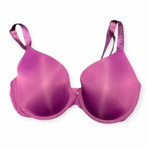 VICTORIA’S SECRET Women’s Plum T-Shirt Lightly Lined Demi Bra Size 34D